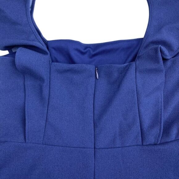 NWT BCBG Paris Ruffle Strap Mini Dress Sz Small Blue - Picture 6 of 6